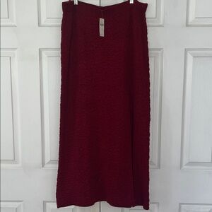 Anthropologie Celandine Puckered Side-Slit Maxi Skirt NWT